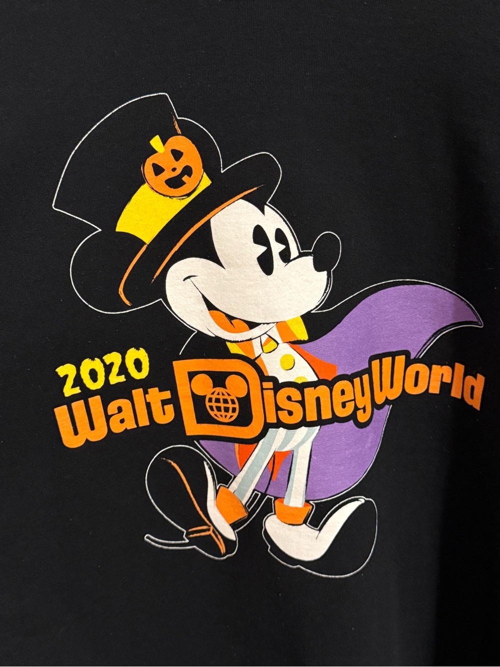 Walt Disney World Halloween 2020 Mickey Mouse Candy Corn Sweatshirt XXL Black